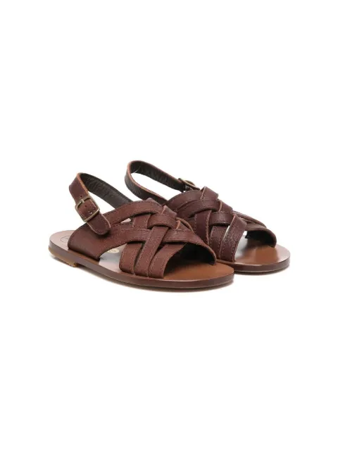 Pèpè braided-strap leather sandals