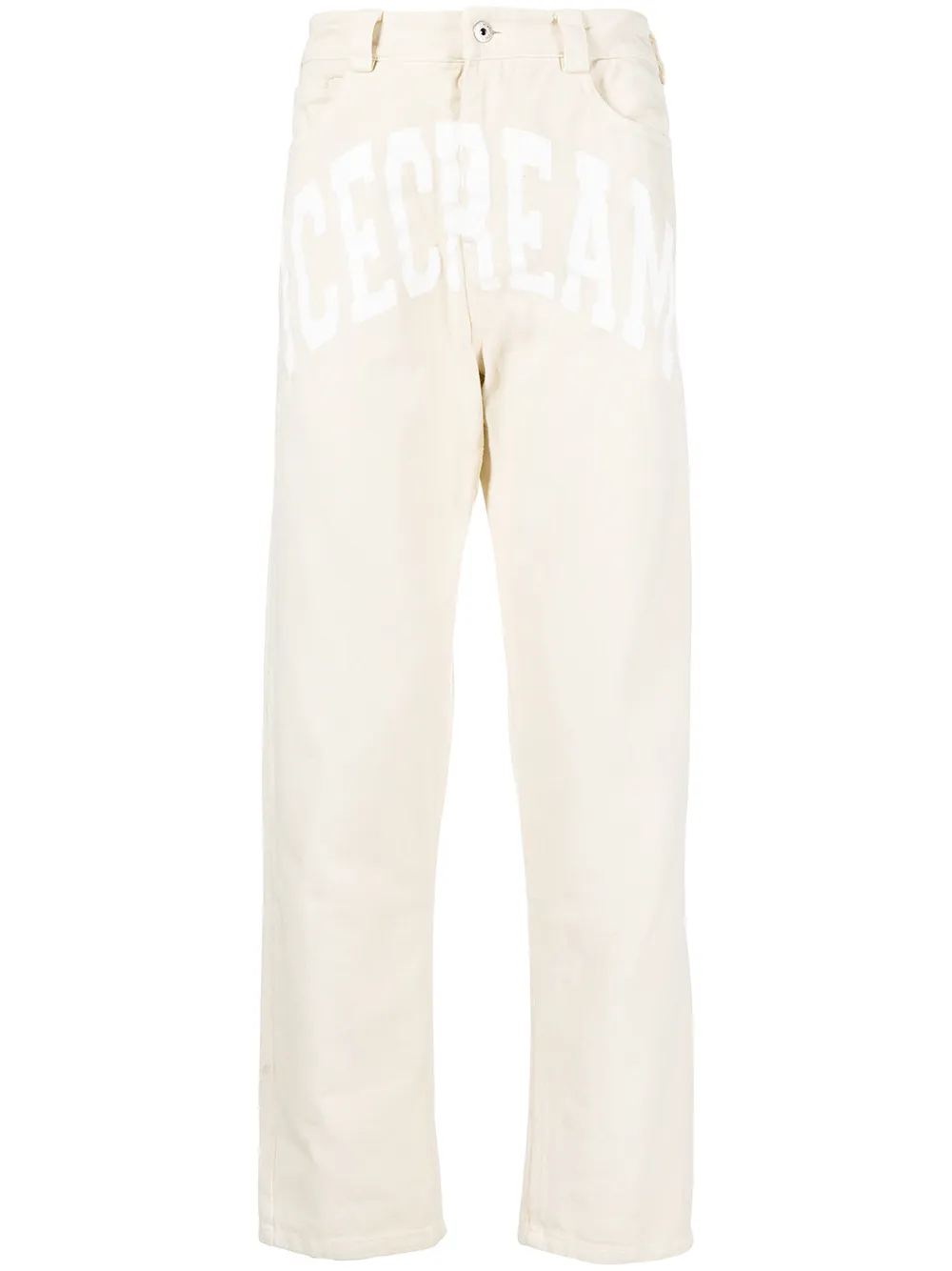 

ICECREAM jeans rectos con logo estampados - Blanco