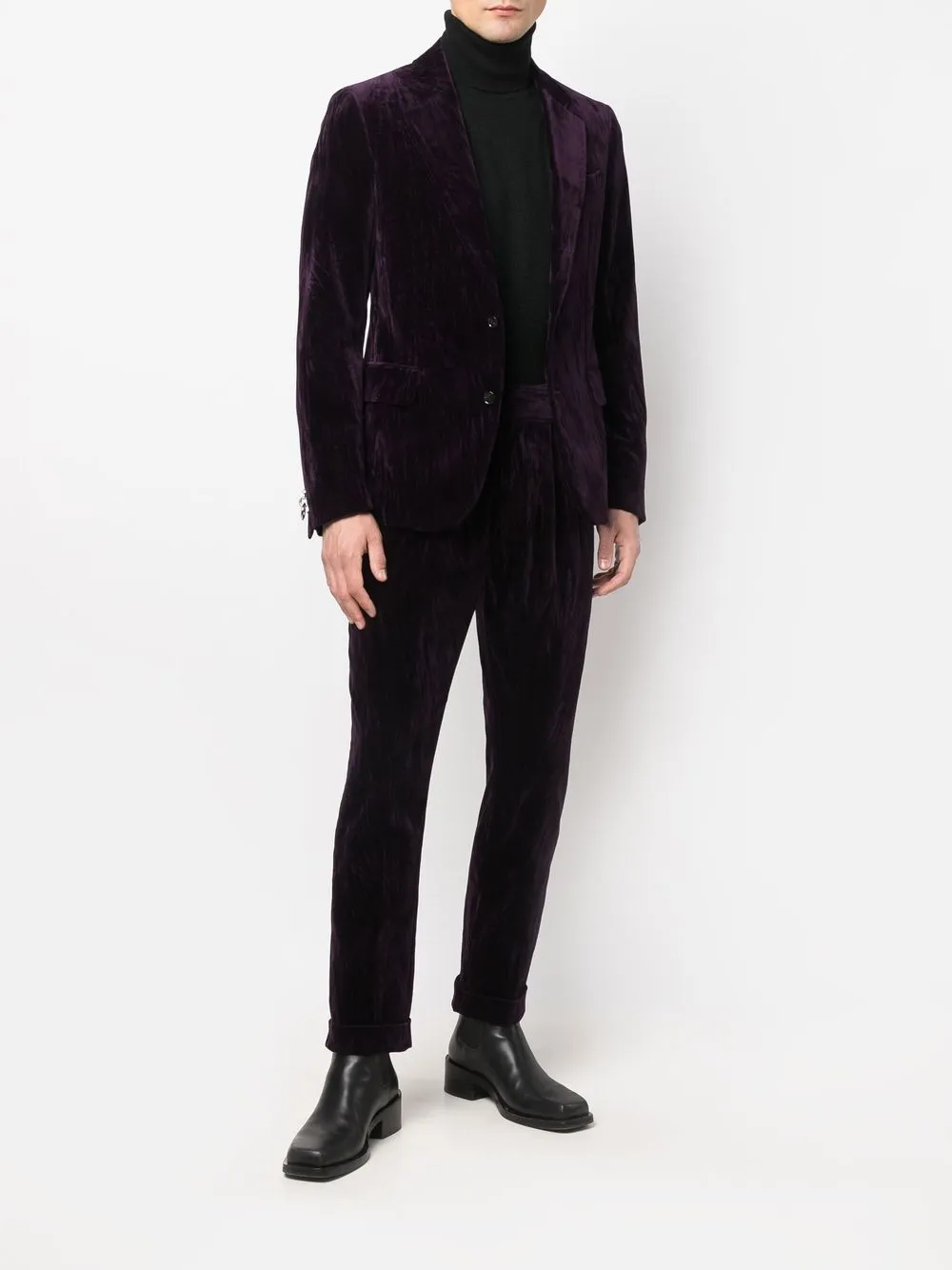 Roberto Cavalli Cropped broek - Paars