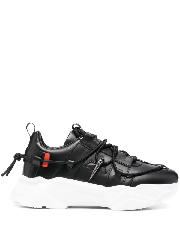 Sneakers chunky con stampa Farfetch Uomo Scarpe Sneakers Sneakers chunky Bianco 