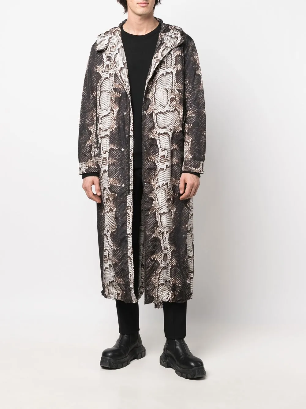 Roberto Cavalli Donsjas met capuchon - Bruin