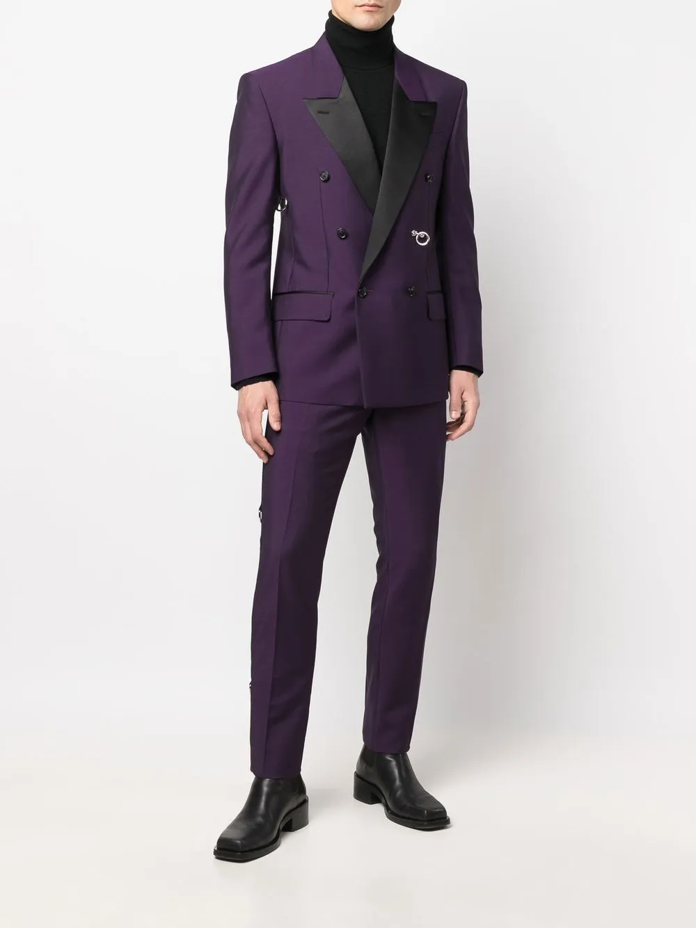 Roberto Cavalli Blazer met dubbele rij knopen - Paars