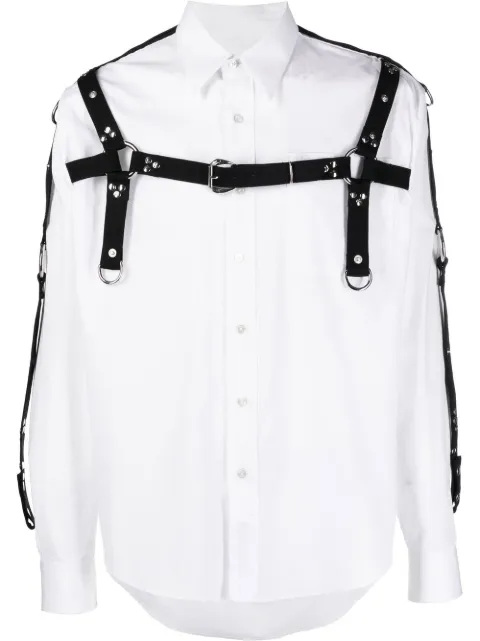 Roberto Cavalli harness-detail shirt