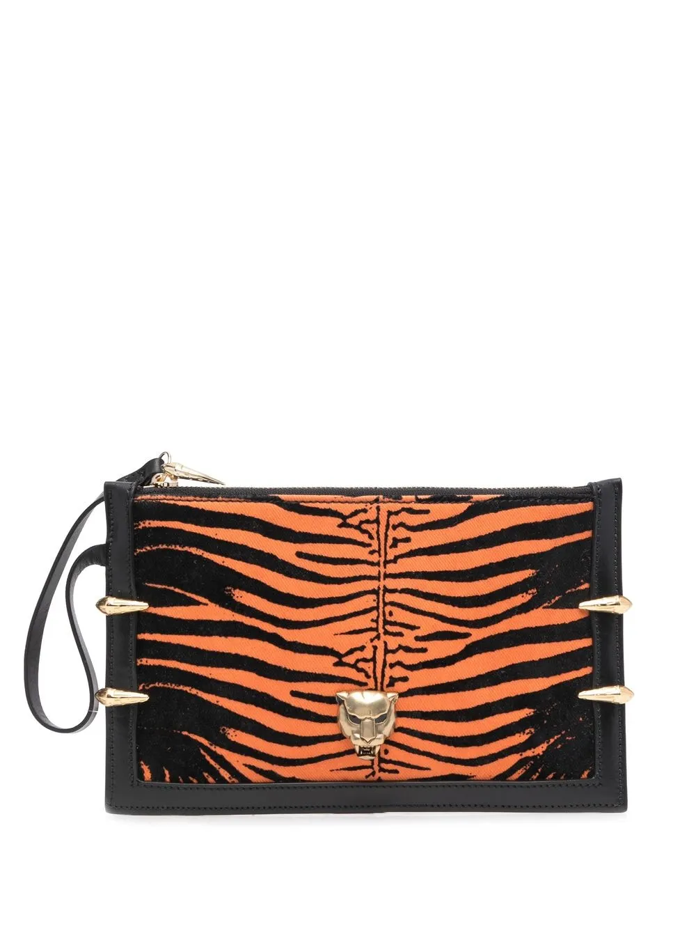 

Roberto Cavalli bolsa de mano con estampado de tigre - Naranja