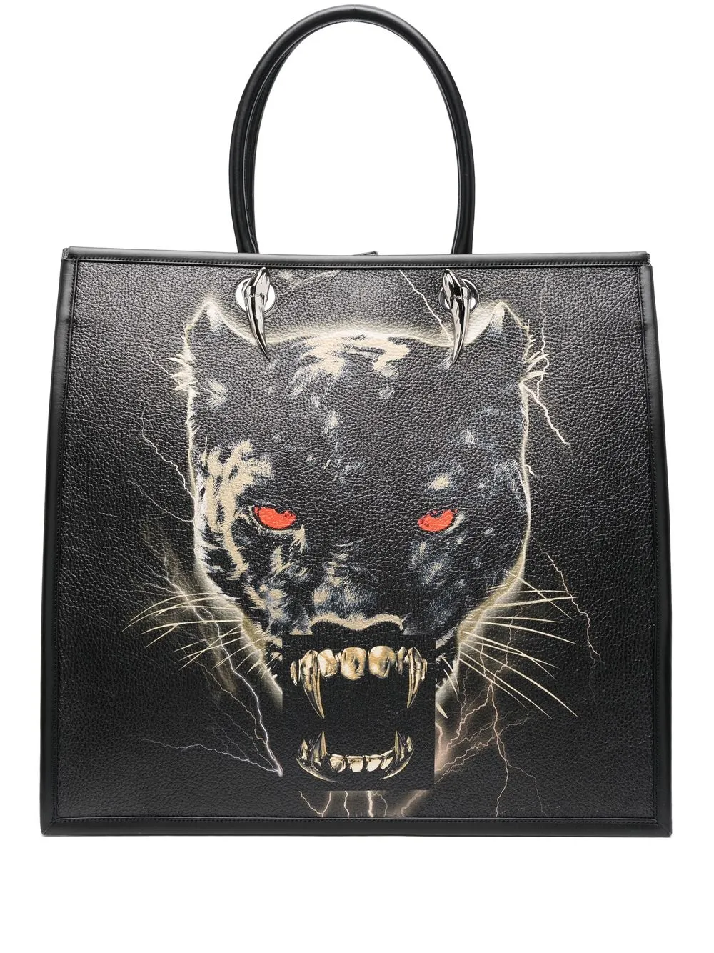

Roberto Cavalli tote con detalles - Negro