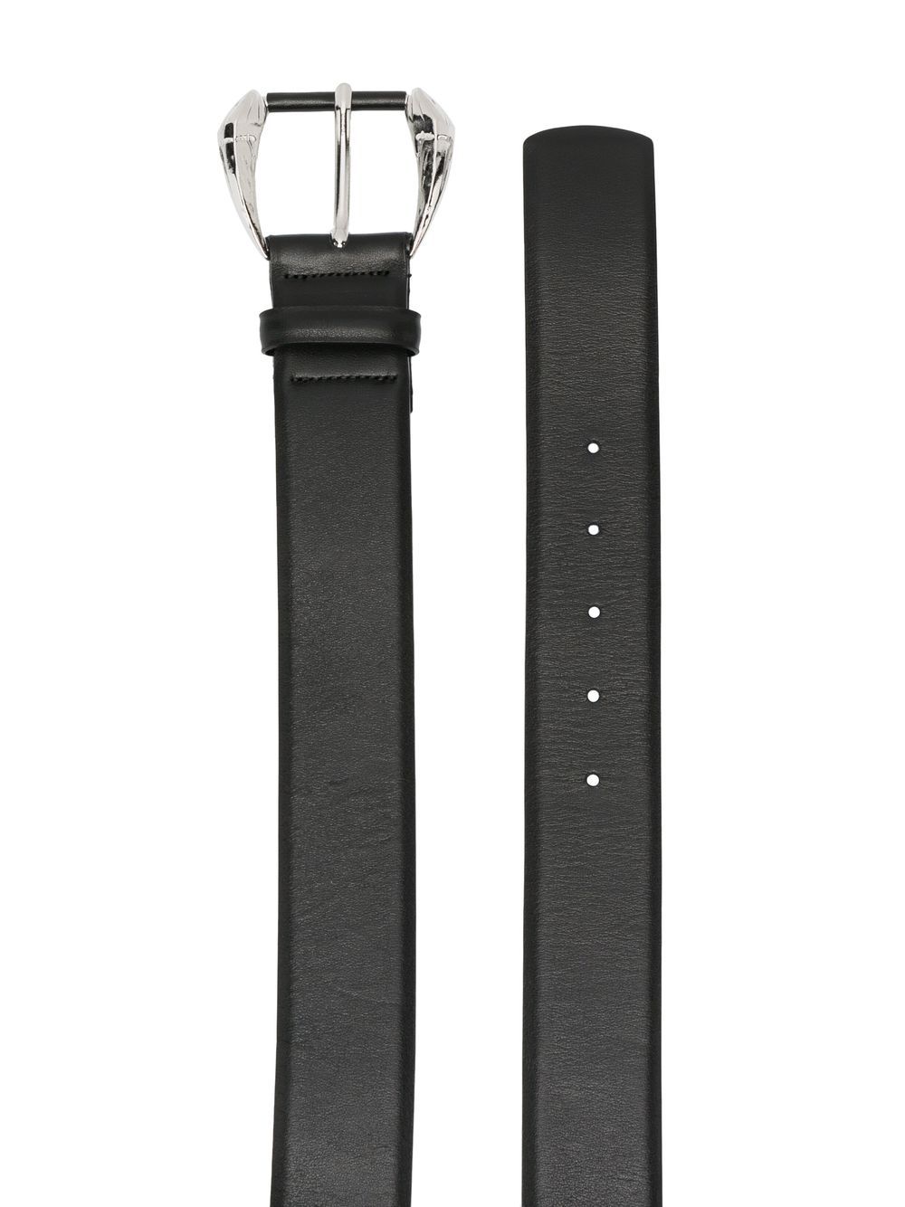 Shop Roberto Cavalli Logo Buckled Belt In Black