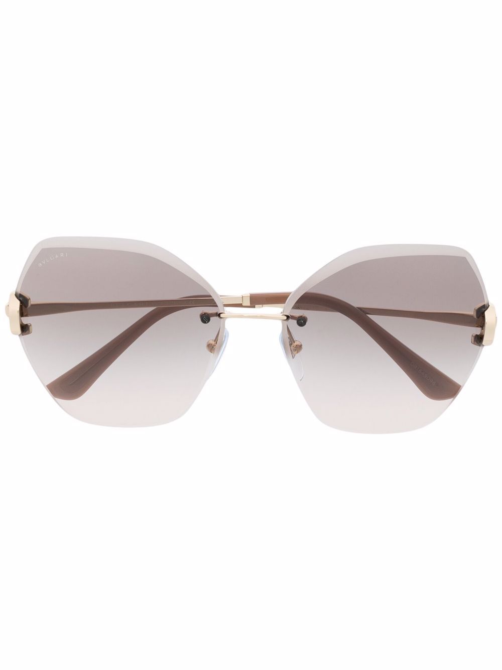 

Bvlgari lentes de sol con armazón estilo mariposa - Dorado