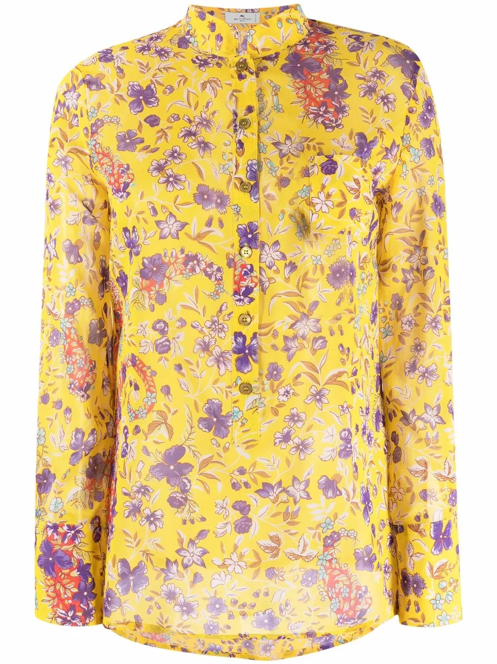 

ETRO camisa con estampado floral - Amarillo