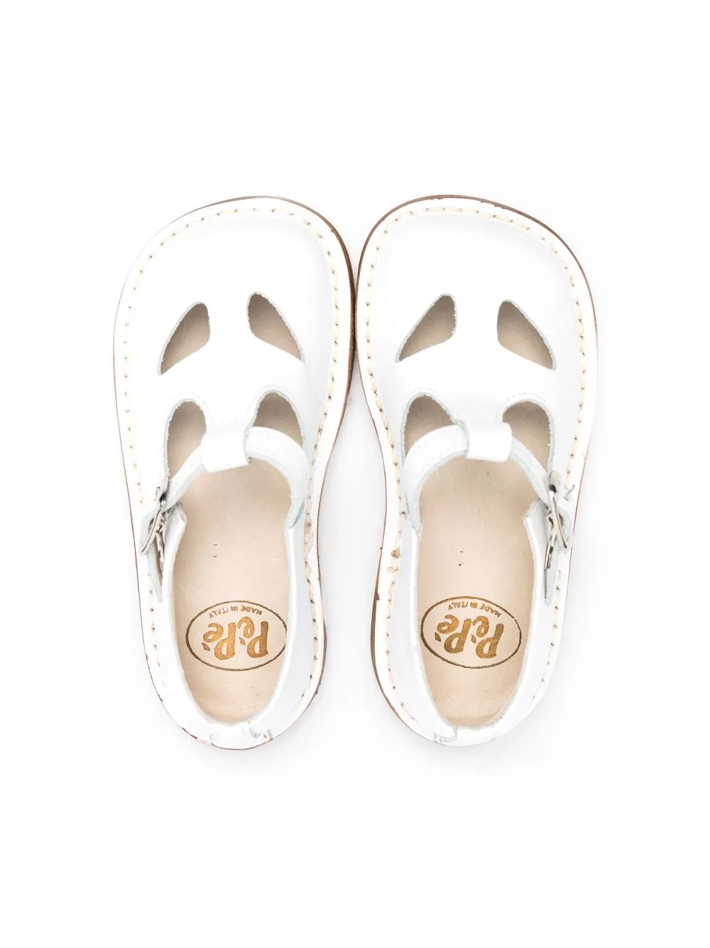 Leather Cut-Out Shoes