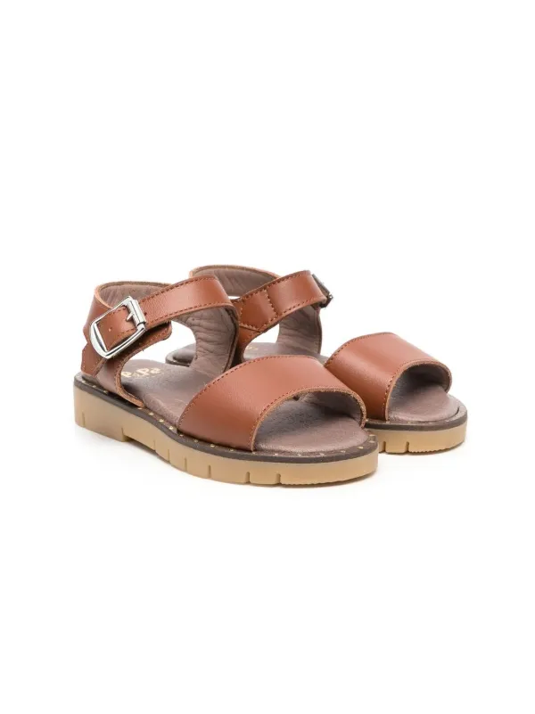 Branded leather online sandals