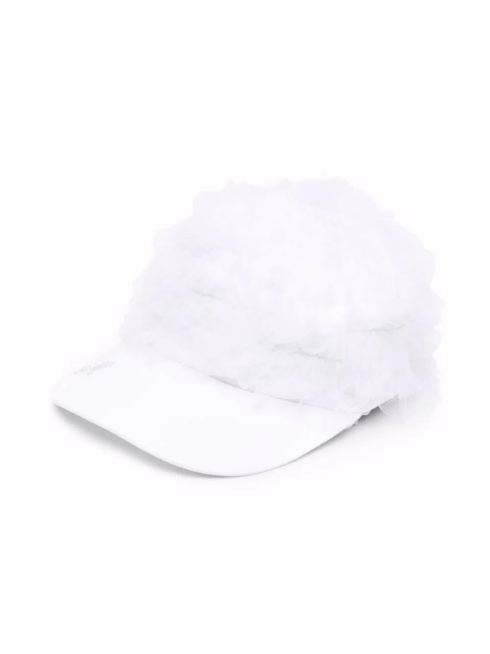 

Monnalisa gorra con detalle de tul - Blanco