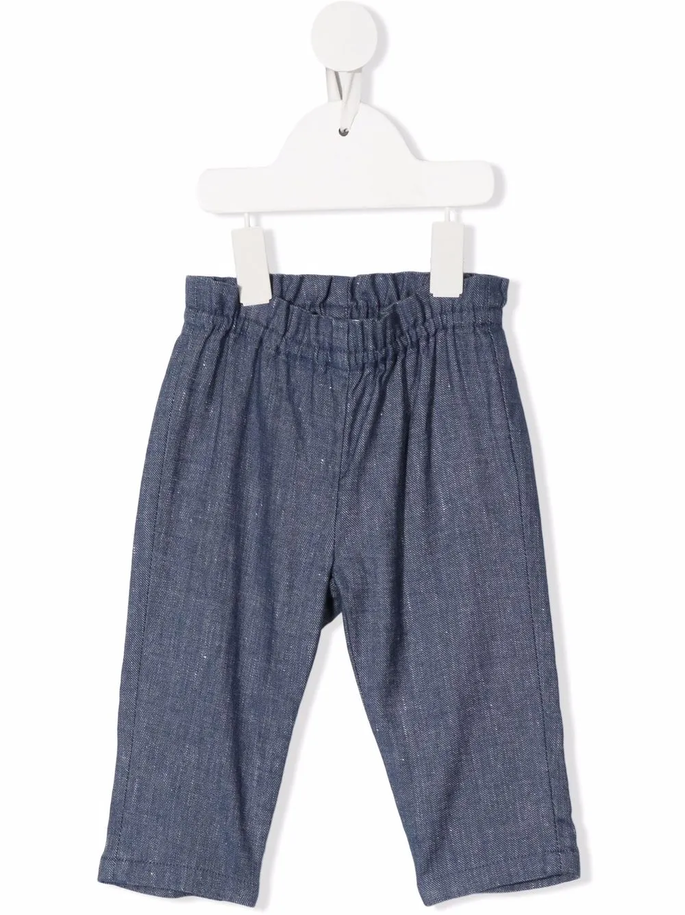 

Bonpoint pantalones rectos con pretina elástica - Azul
