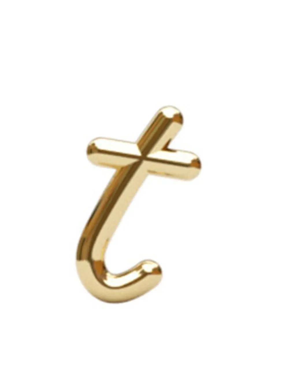 

THE ALKEMISTRY 18kt yellow gold t initial stud earring