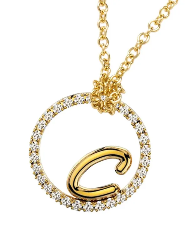 Farfetch Donna Accessori Gioielli Collane Collana in oro giallo 18kt con diamanti 