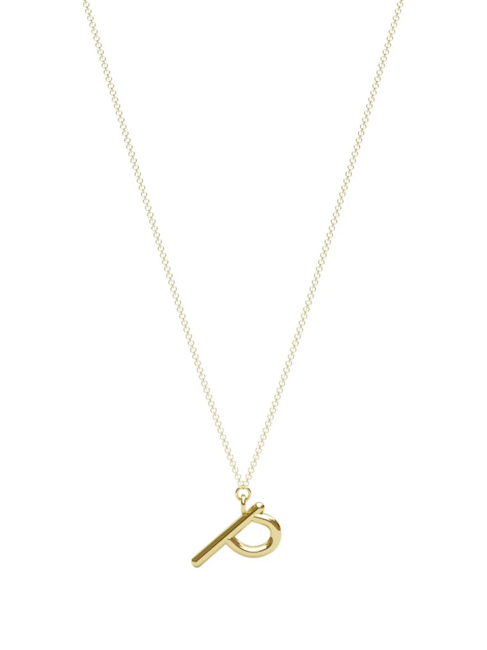 

THE ALKEMISTRY collar Love con letra P en oro amarillo de 18kt - Dorado