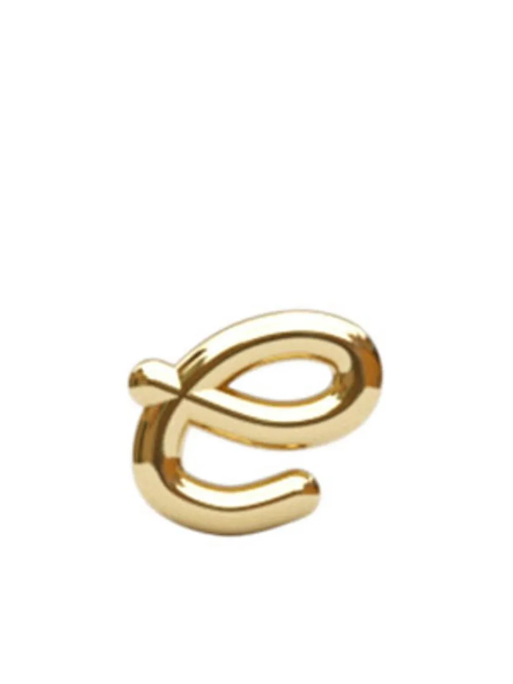 

THE ALKEMISTRY 18kt yellow gold initial e stud earring