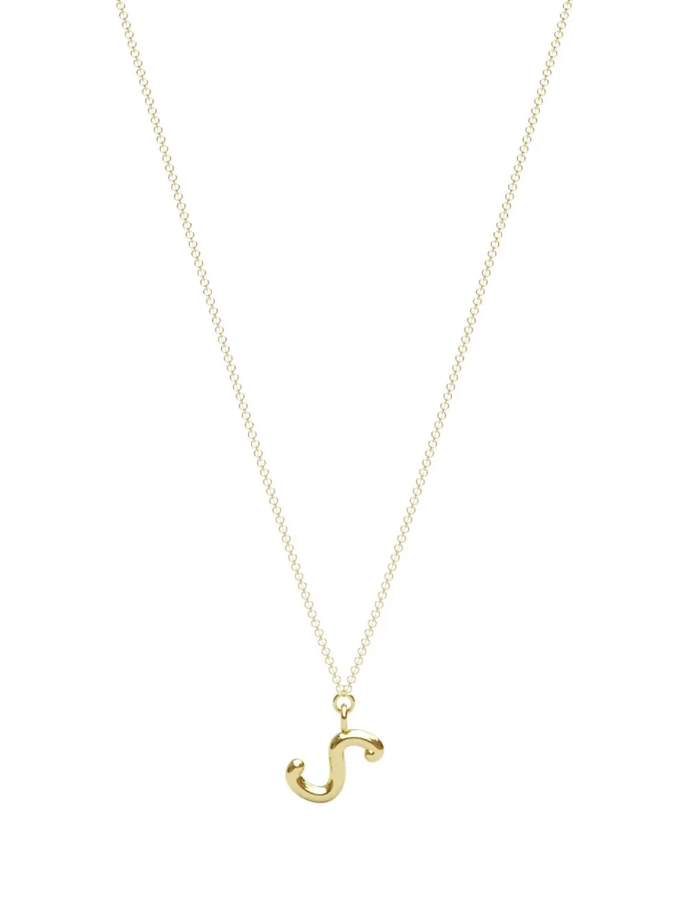 

THE ALKEMISTRY 18kt yellow gold Love Letter S necklace