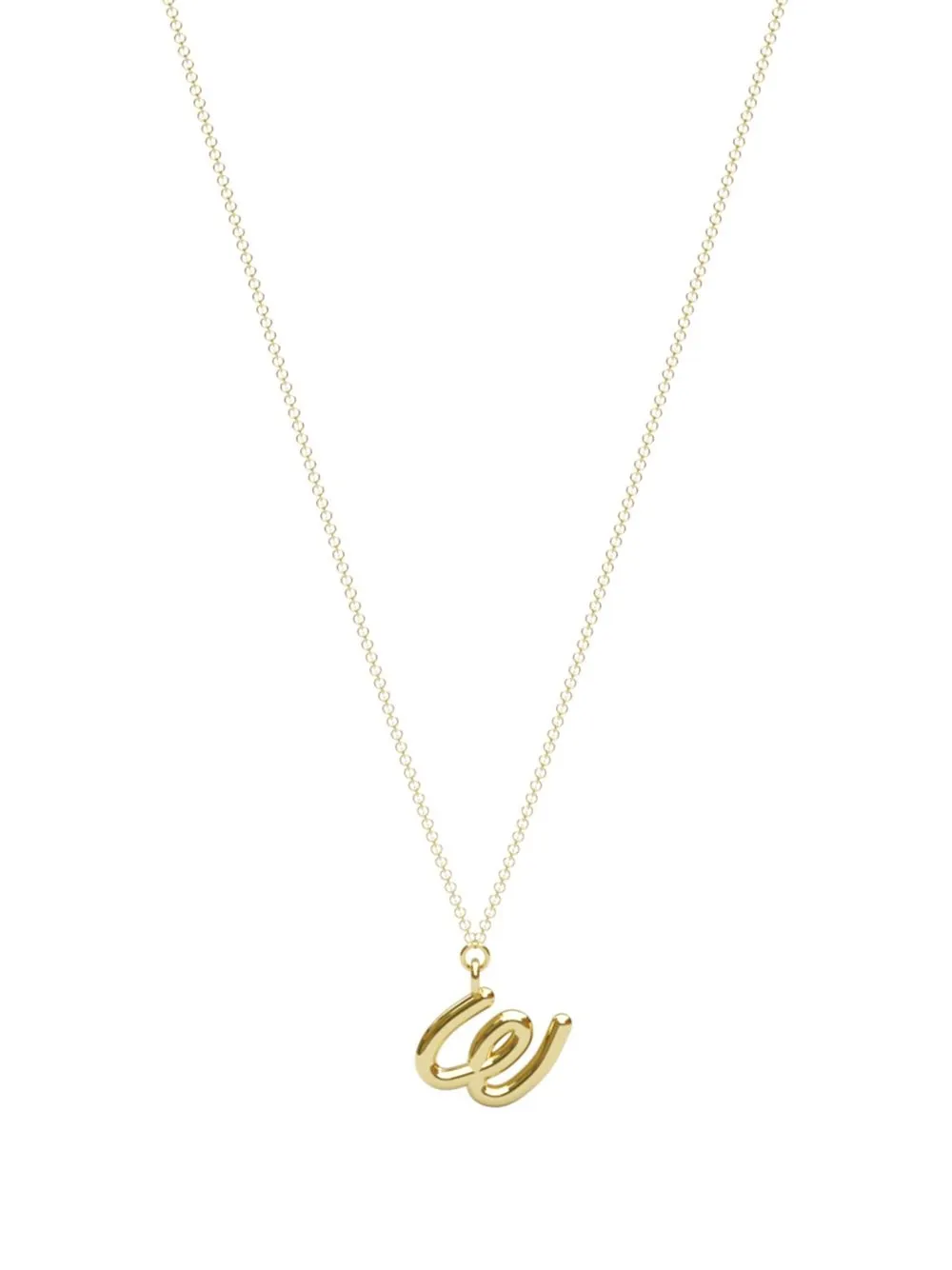 

THE ALKEMISTRY collar Love con letra W en oro amarillo de 18kt - Dorado
