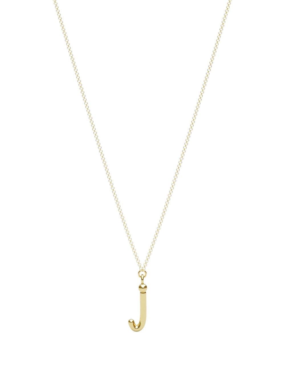 18kt yellow gold Love Letter J necklace