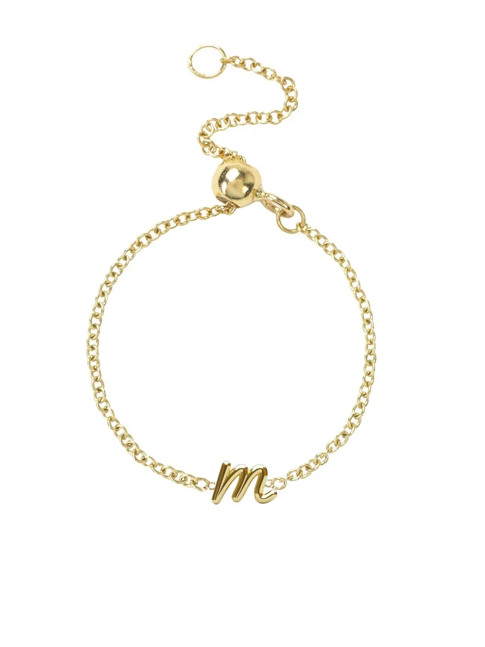 

THE ALKEMISTRY anillo en oro amarillo de 18kt M Initial - Dorado