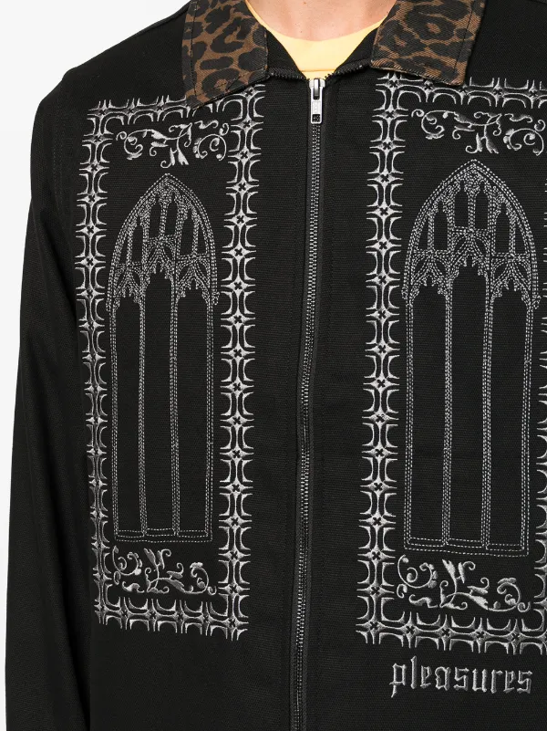 Pleasures Embroidered Shirt Jacket 