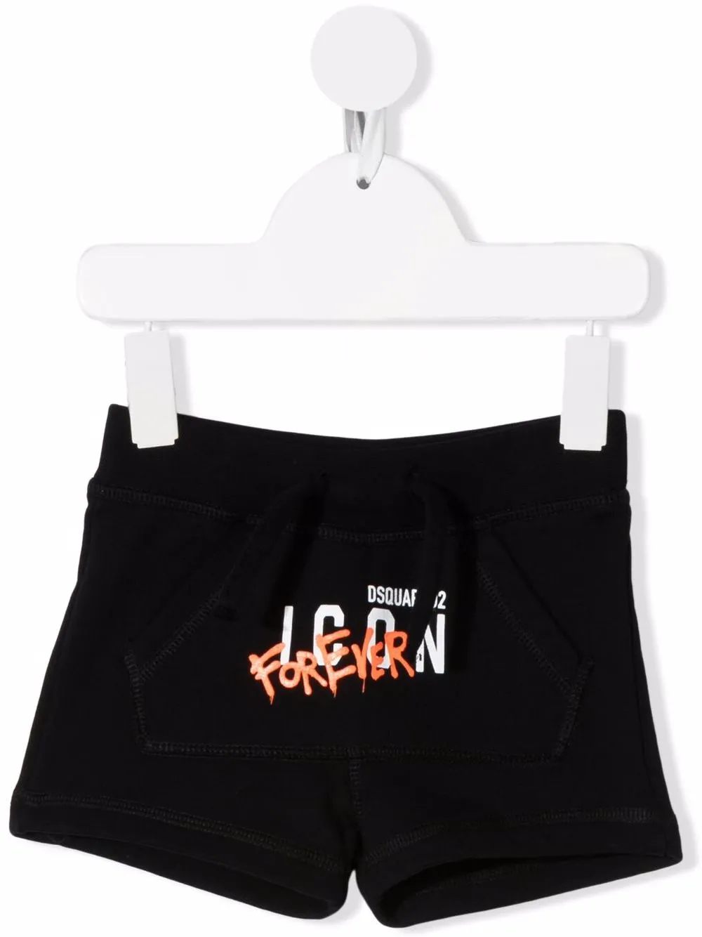 

Dsquared2 Kids shorts deportivos con logo estampado - Negro