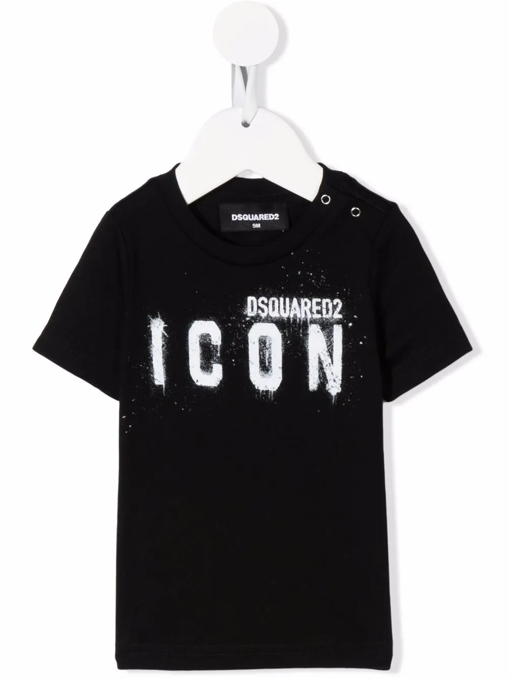 

Dsquared2 Kids playera con logo estampado - Negro