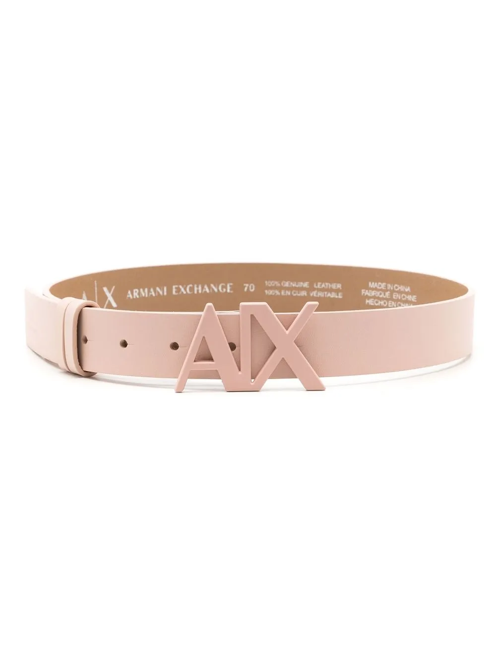 

Armani Exchange cinturón con logo en la hebilla - Neutro