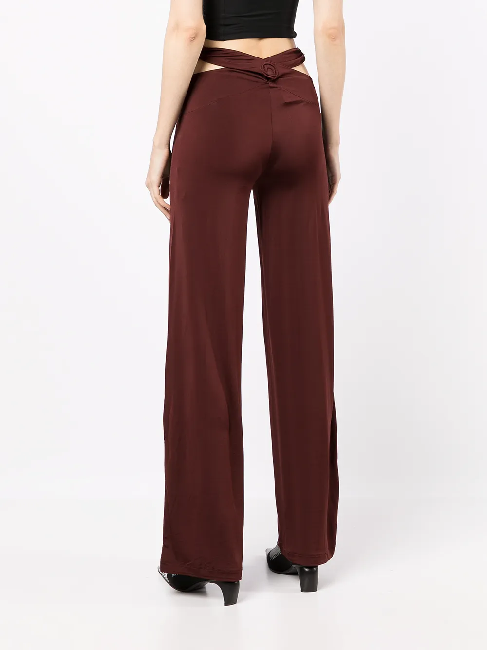 Cross-Waist Fluid trousers
