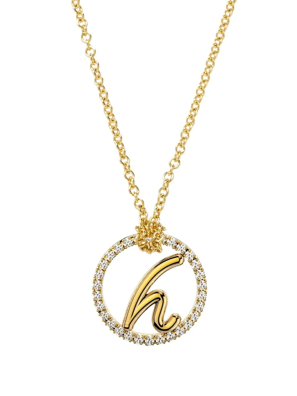 

THE ALKEMISTRY 18kt yellow gold Love Letter diamond necklace