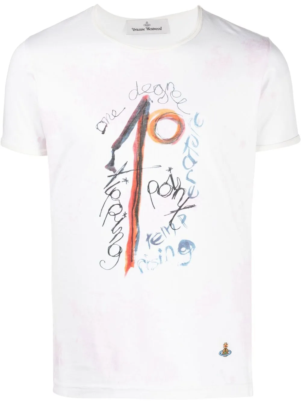 

Vivienne Westwood playera con boceto estampado - Blanco