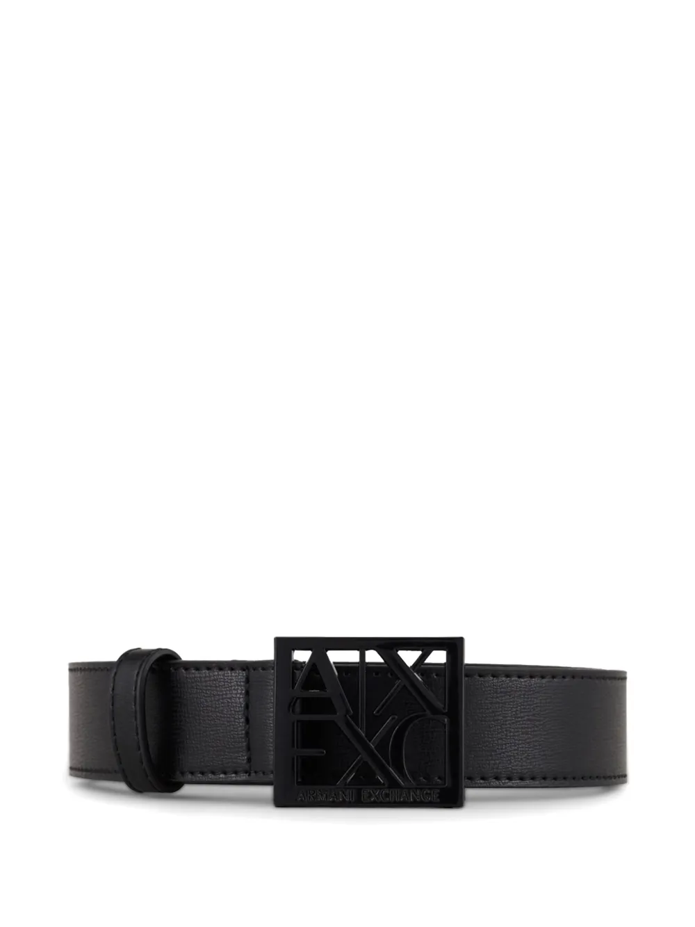  Armani Exchange Logo-buckle Belt - Black 