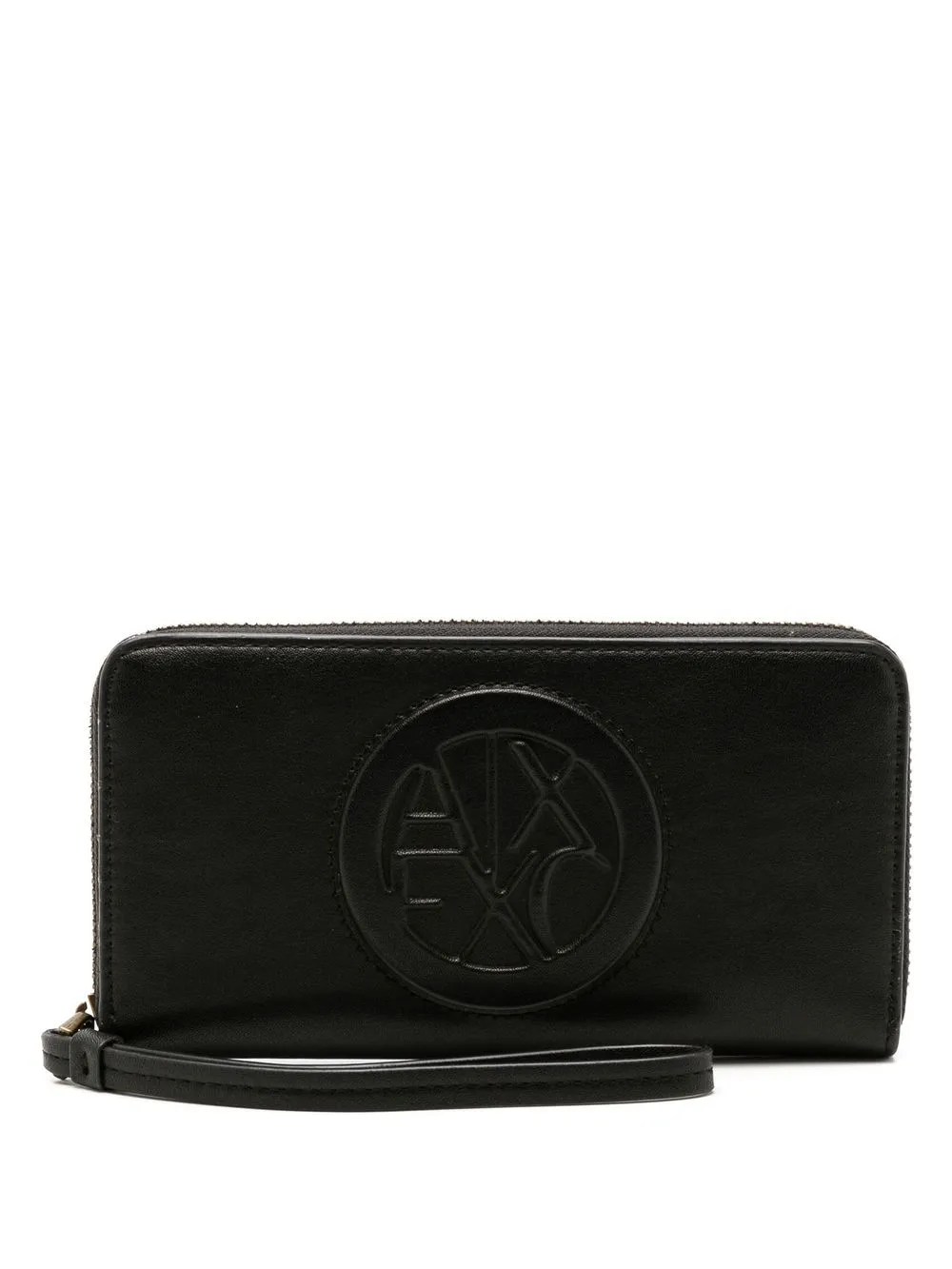 

Armani Exchange cartera con placa del logo - Negro