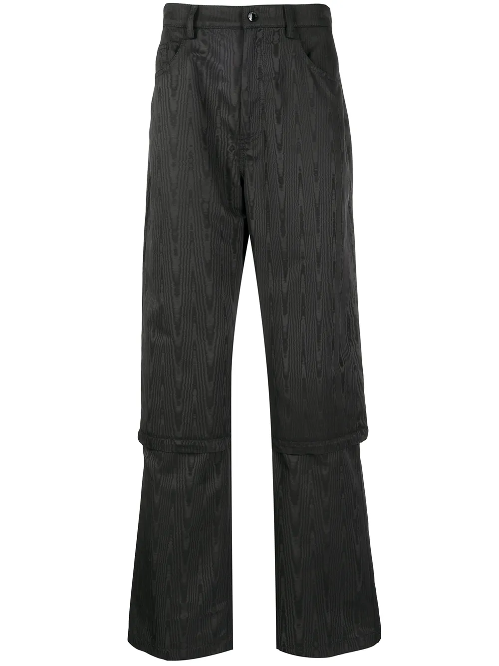 Image 1 of Marine Serre straight-leg detachable trousers