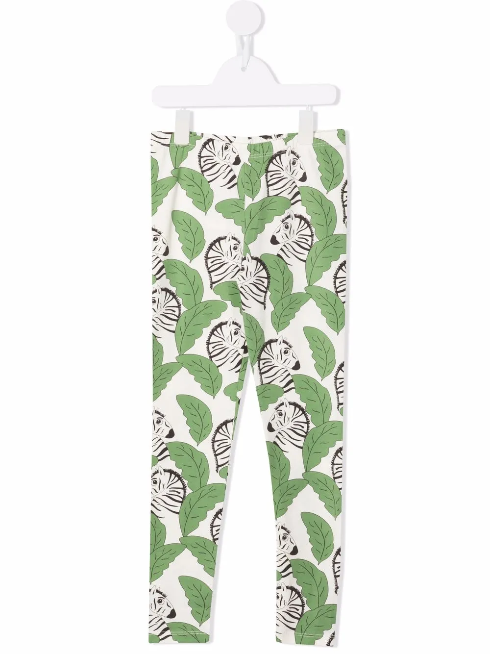 

Mini Rodini leggins con cebras estampadas - Verde