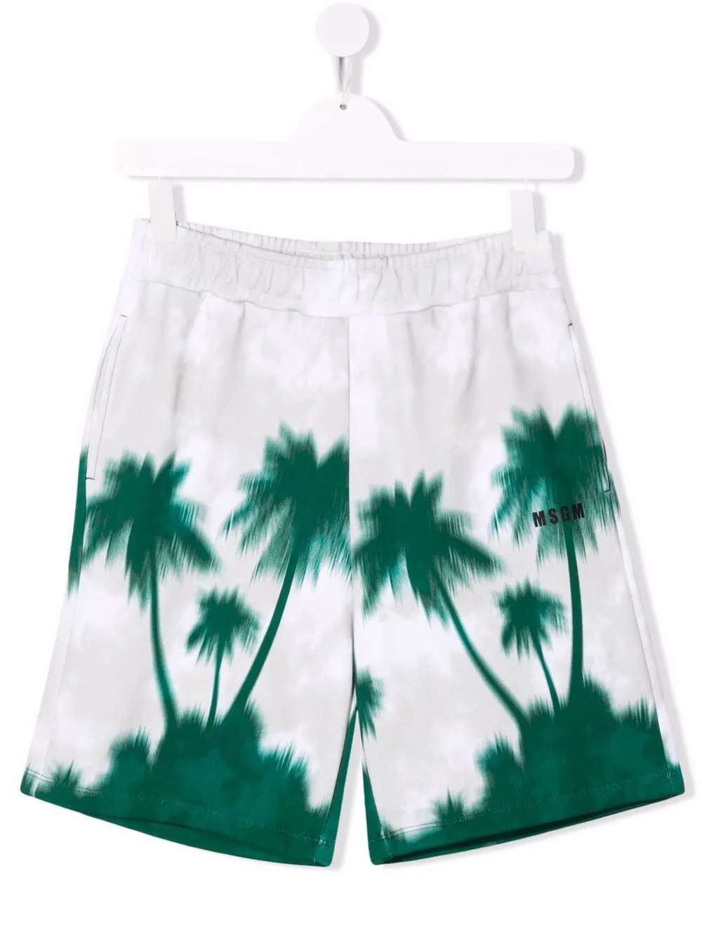 

MSGM Kids shorts con palmeras estampadas - Neutro