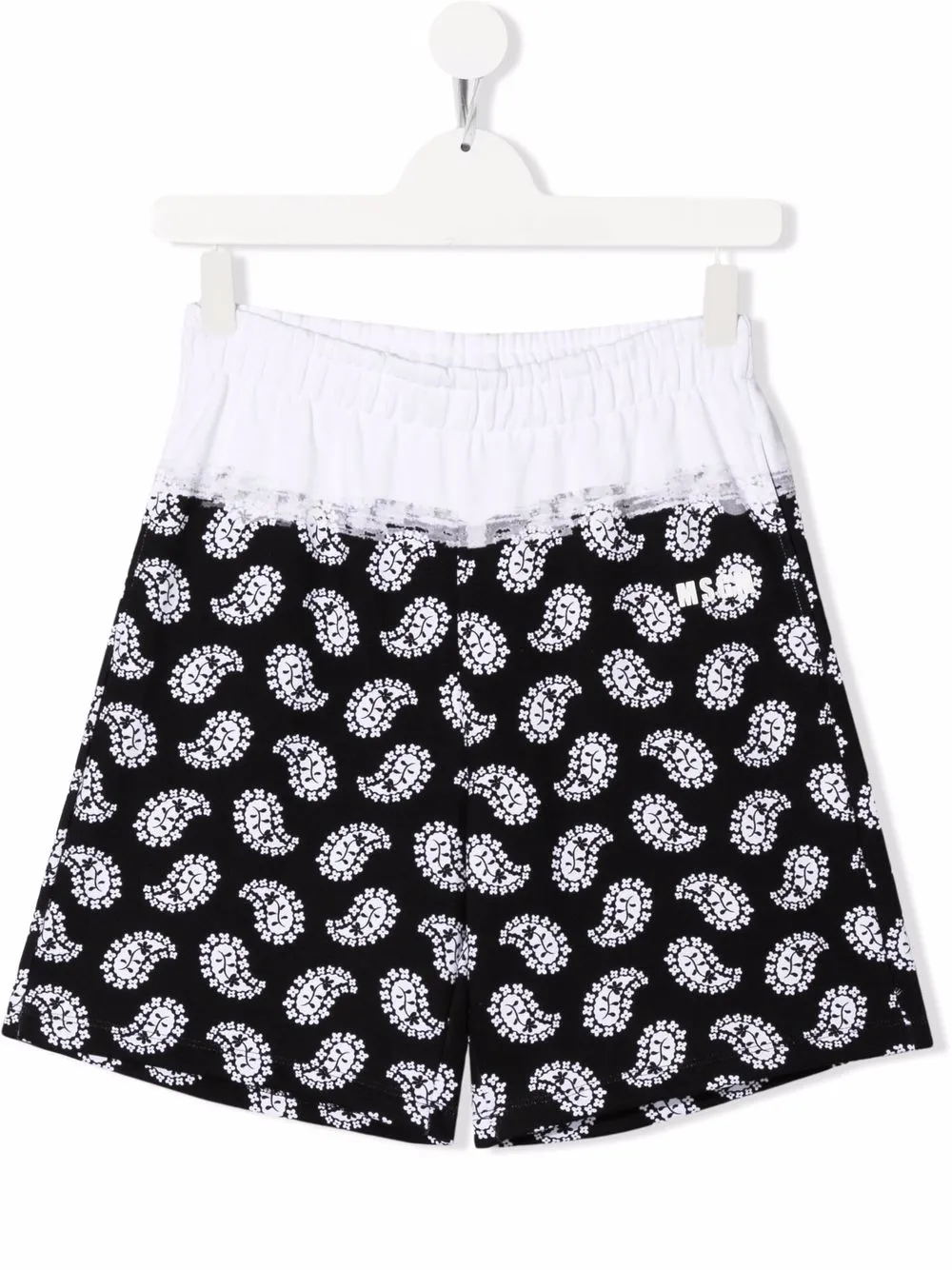 

MSGM Kids shorts con estampado de cachemira - Negro