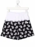 MSGM Kids paisley-print shorts - White