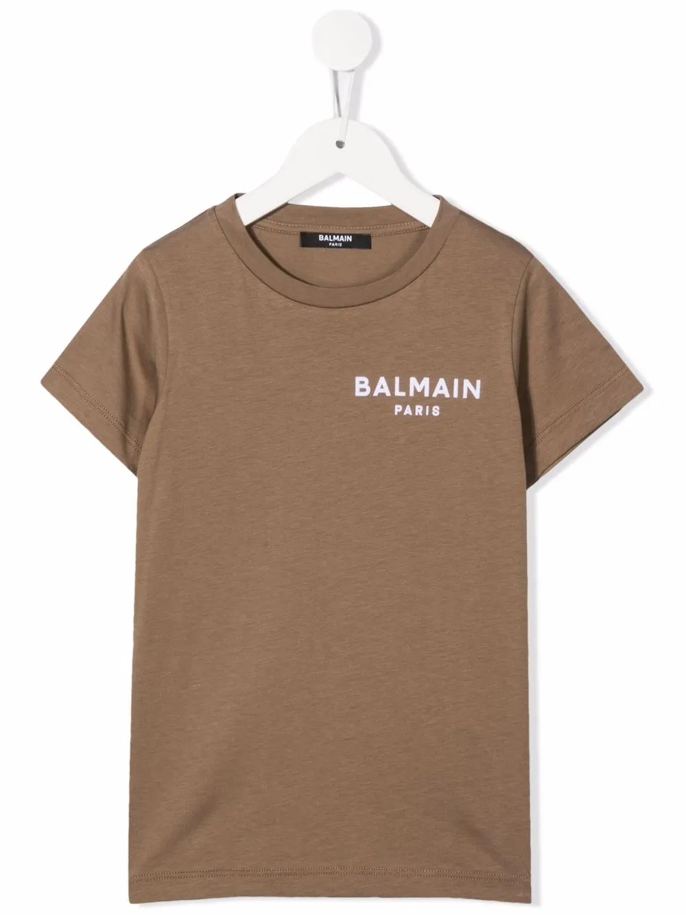 

Balmain Kids playera con logo estampado - Marrón