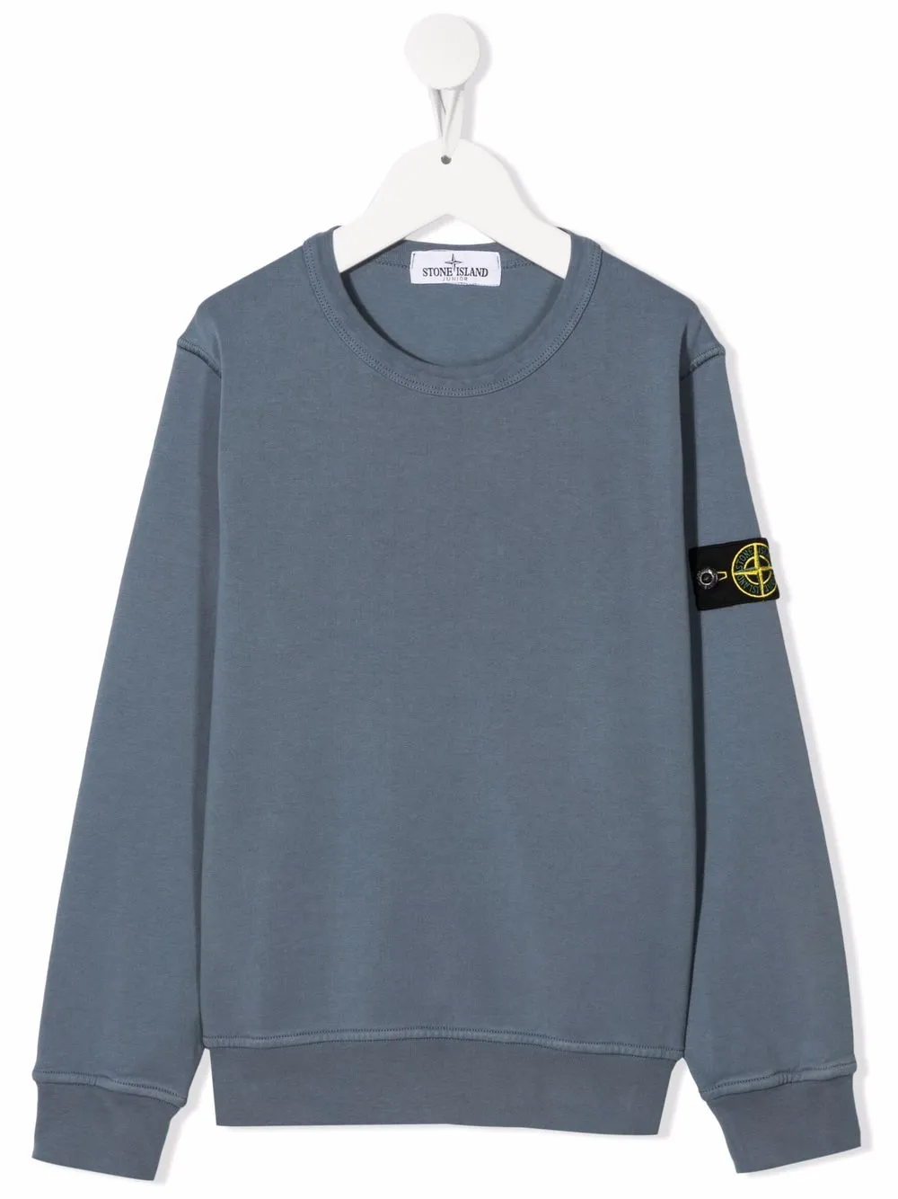 

Stone Island Junior logo-patch sleeve jumper - Blue