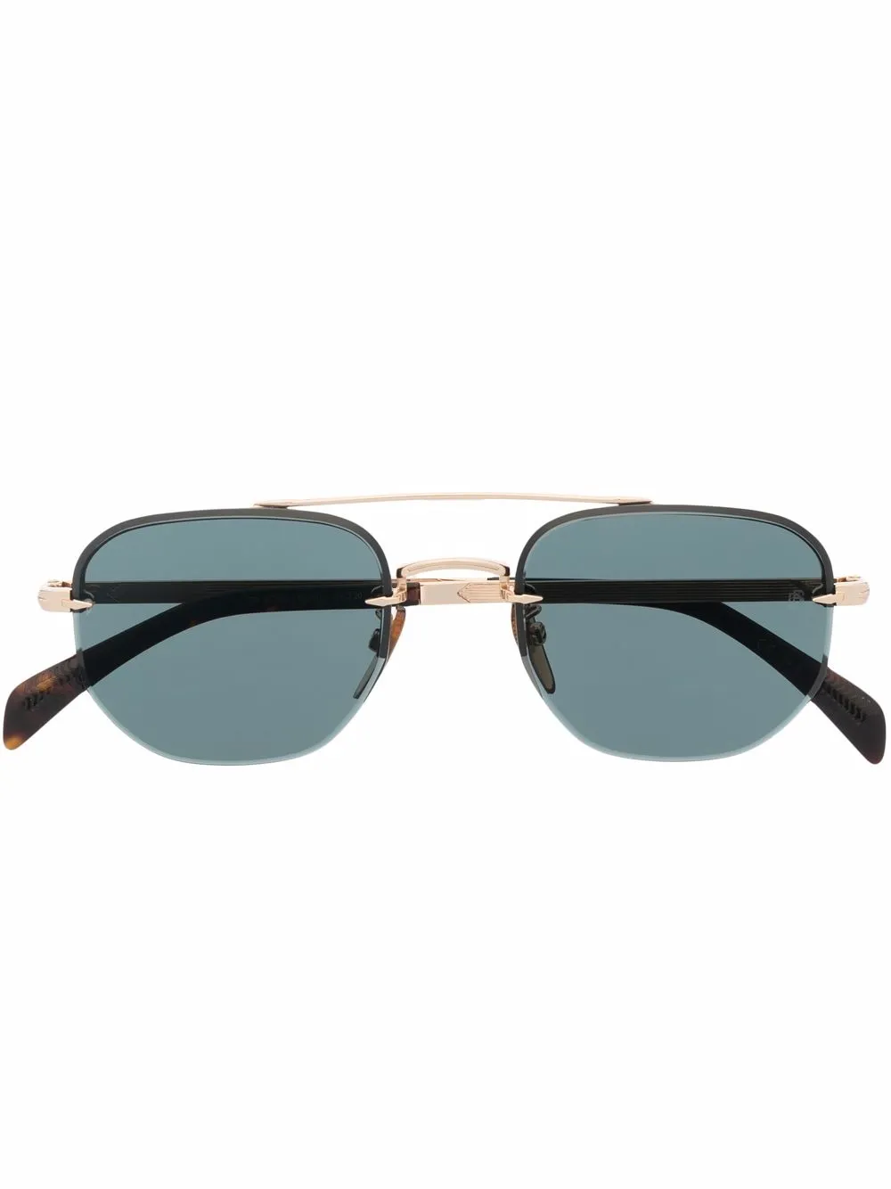 

Eyewear by David Beckham lentes de sol con armazón redonda - Dorado