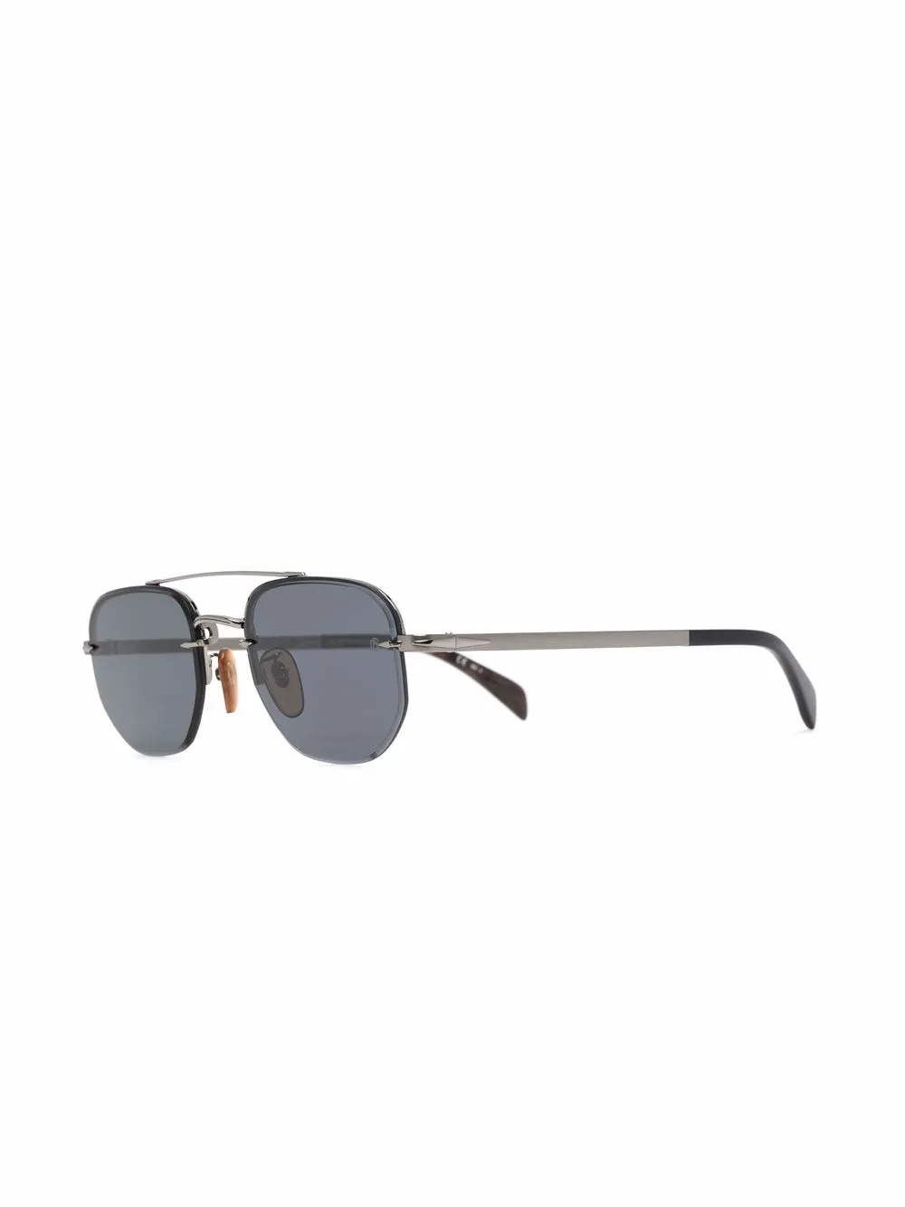 Eyewear by David Beckham Zonnebril met piloten montuur - Grijs