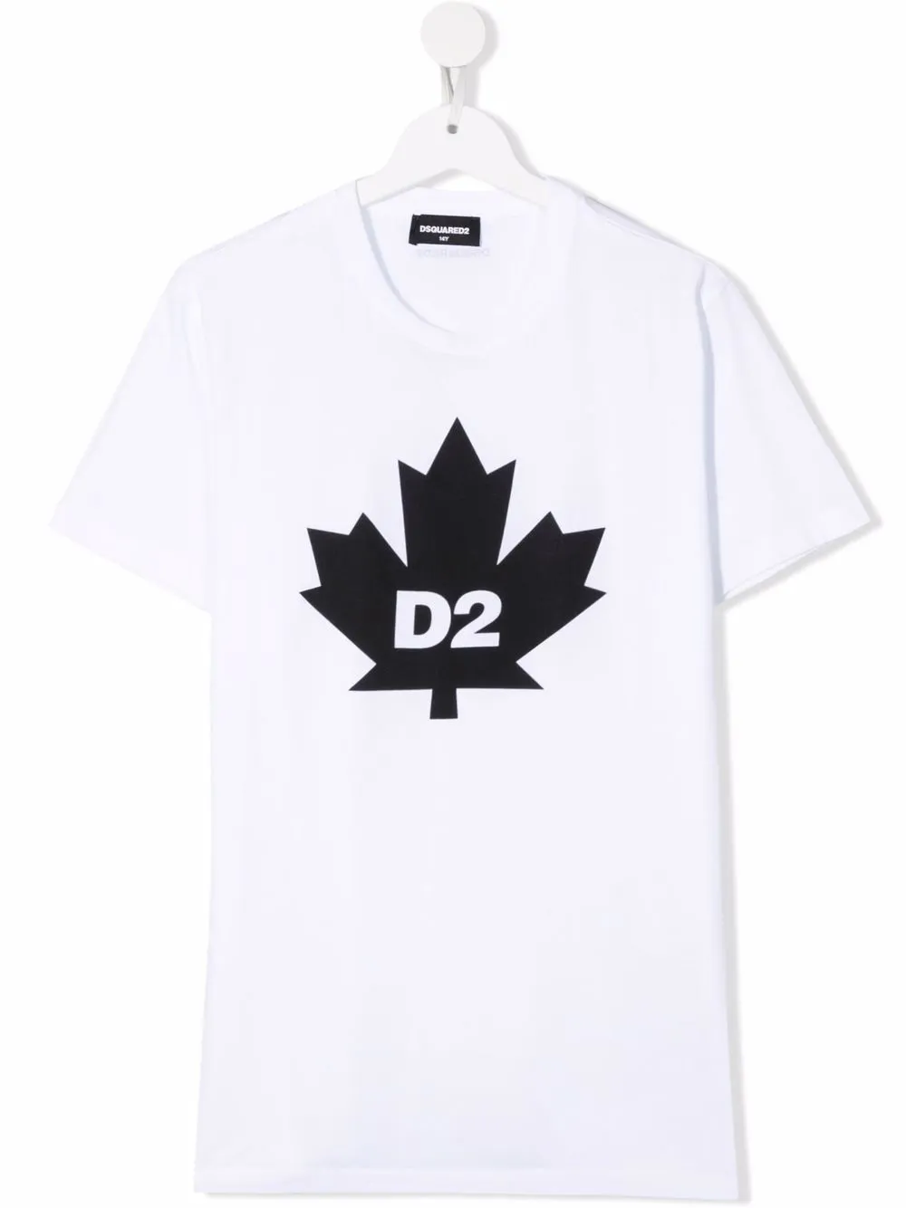 

Dsquared2 Kids playera con hoja de arce estampada - Blanco