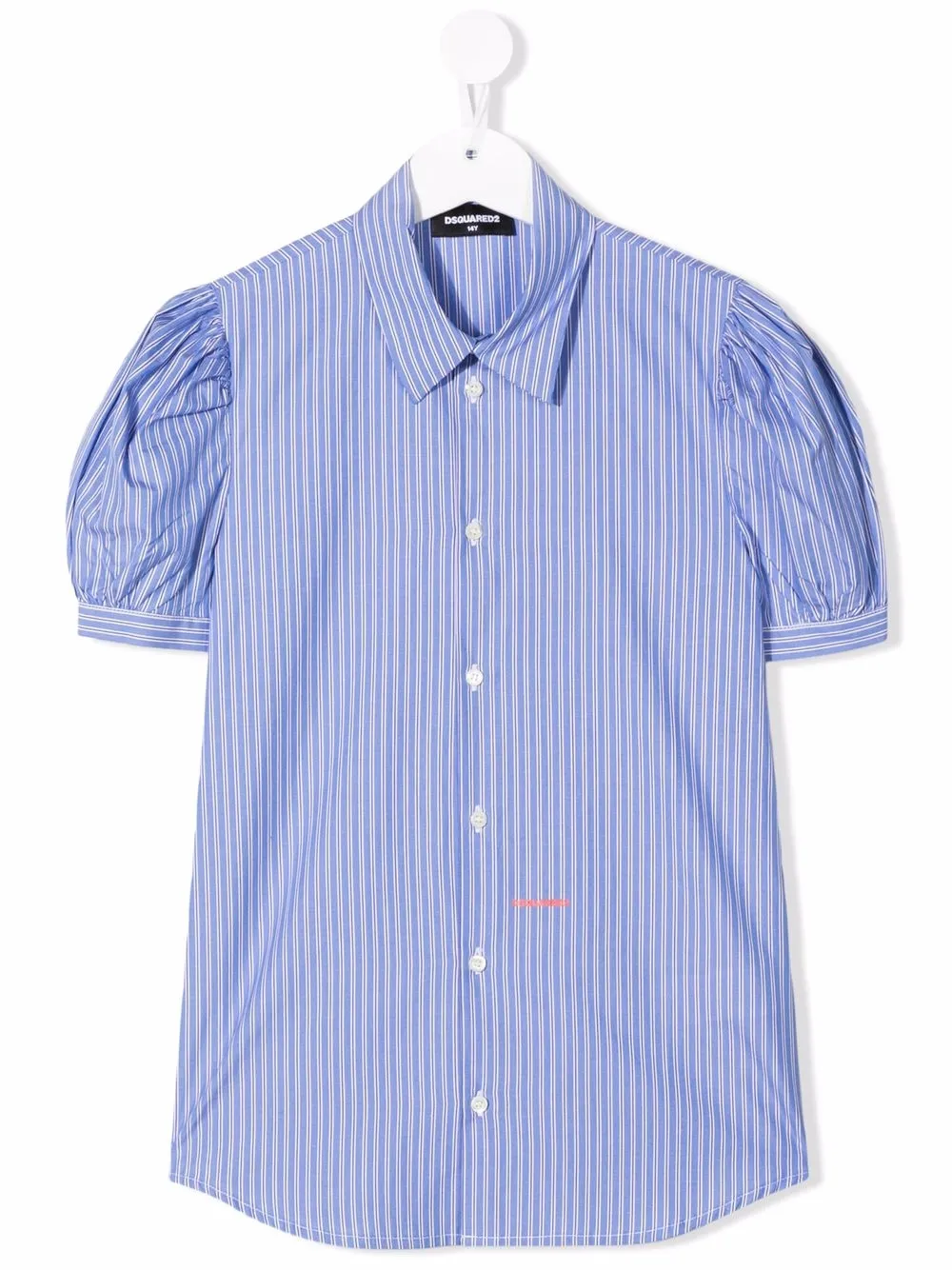 Dsquared2 Kids blusa con mangas farol - Azul