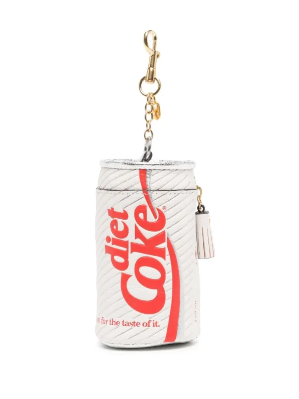 Anya Hindmarch Diet Coke Capra Coin Purse in Optic White