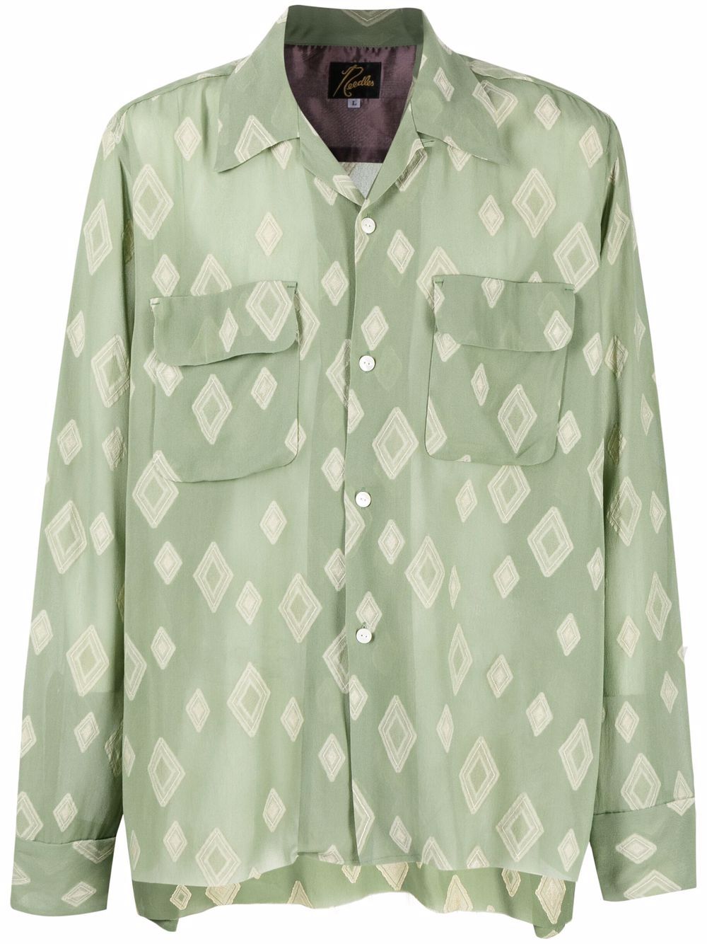 

Needles camisa con estampado de rombos - Verde