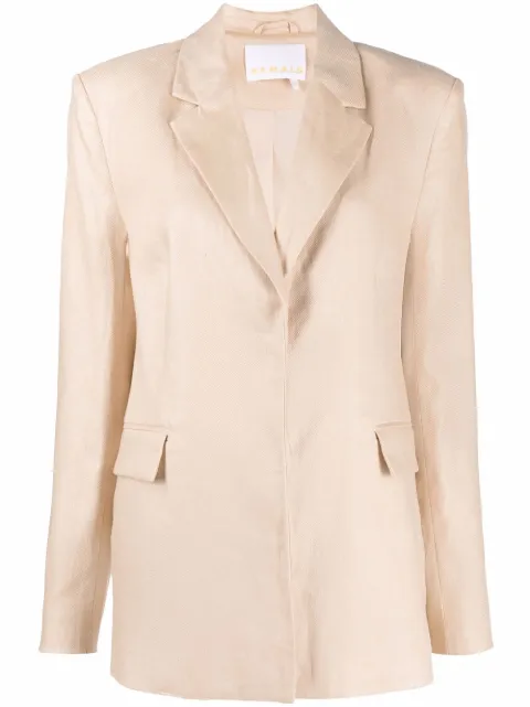REMAIN - single-breasted linen blazer