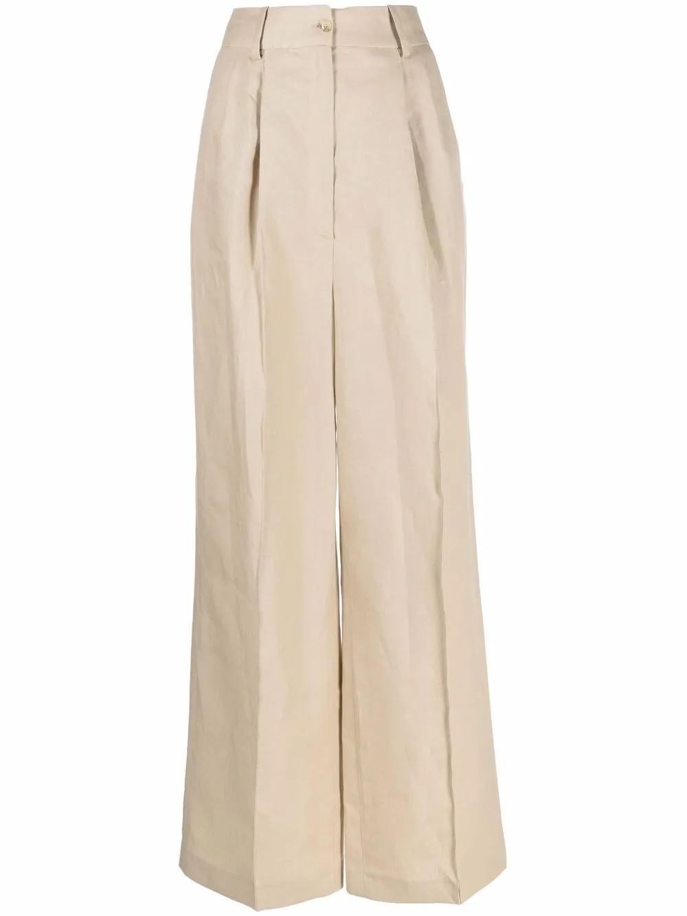 

Loulou Studio Baiyan wide-leg linen trousers - Neutrals