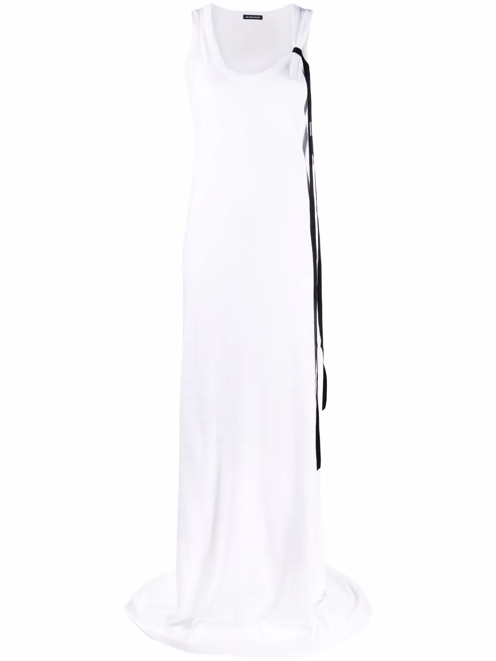 

Ann Demeulemeester Elodie ribbon band-detail long dress - White