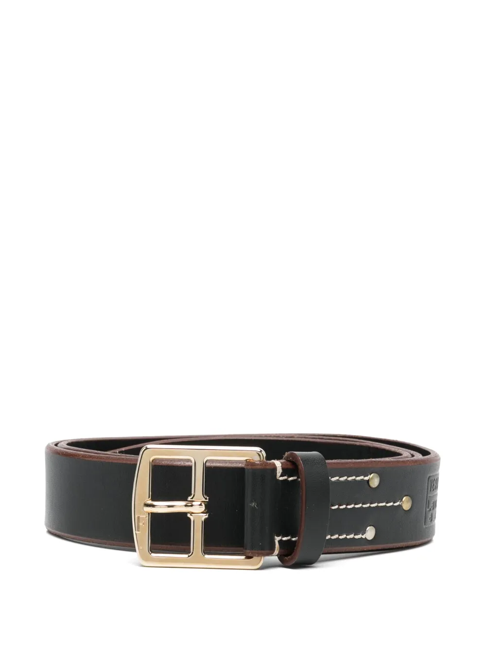 1990s Buckled Leather Belt